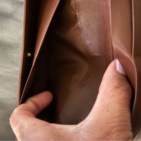 (Wallet) Plaid Wallet with Brown Trim - Picture 7 of 7